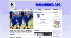 Desktop Screenshot of manurewaafc.org.nz